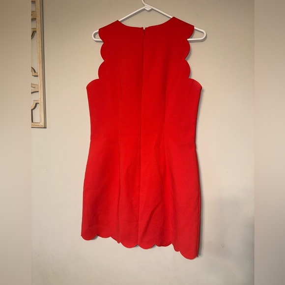 JCREW Scalloped Red Dress - Picture 9 of 10